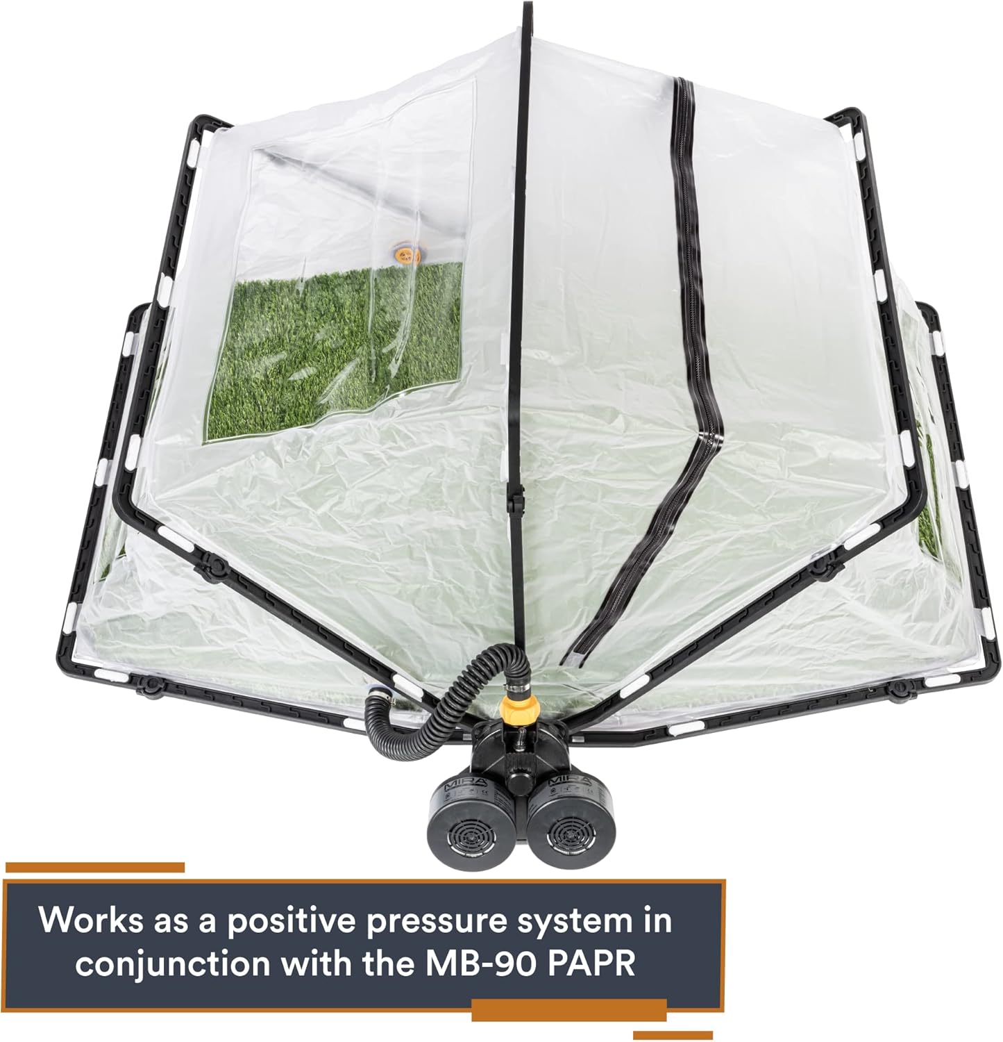 MIRA Safety FirstBreed Collapsible CBRN Animal Ark Dog Gas Mask | Military-Grade Enclosure and Protection for Dogs & Cats (Standard Kit (No MB-90 PAPR or Filters))