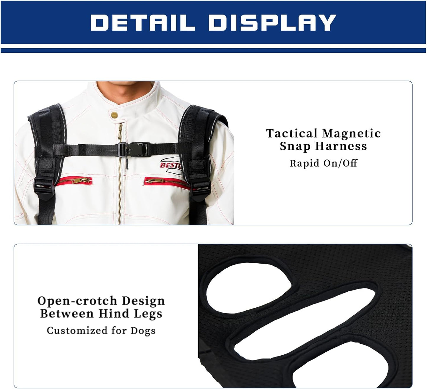 Dog Backpack Carrier - Spine-Friendly for Large Dogs(24-35lbs) Horizontal Design Dog Carrier with Adjustable Back Straps for Joint Injuries, Arthritis, Ideal for Stairs, Elderly Dogs(Size XL)