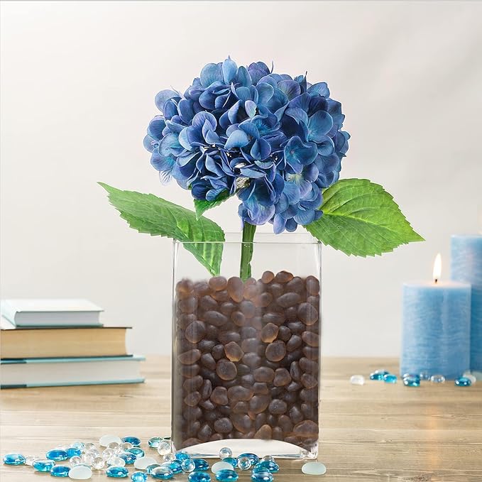 Sea Glass Stones - 2.9LB/46.4oz Brown Frosted Glass Pebbles Gemstones - Perfect for Aquarium Rocks, Fish Tank Gravel, Vase Fillers, Seaglass DIY Crafts, and Home Decor