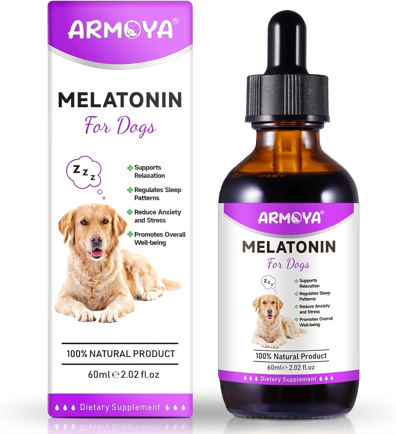 Dog Melatonin - Melatonin for Dogs - Dog Melatonin for Small Dogs - Cat Melatonin - Anxiety & Stress Relief - Promote Relaxation & Deep Sleep for Cat & Dog