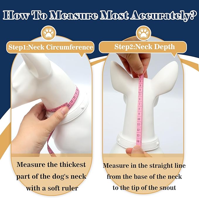 Hard & Heavy Plastic Dog Cone Collar Alternative for Lab Golden GSD (Small&Medium Sized) After Surgery, Large Adjustable Recovery Cone Anti-Lick, Elizabethan Protective Cone of Shame for Healing