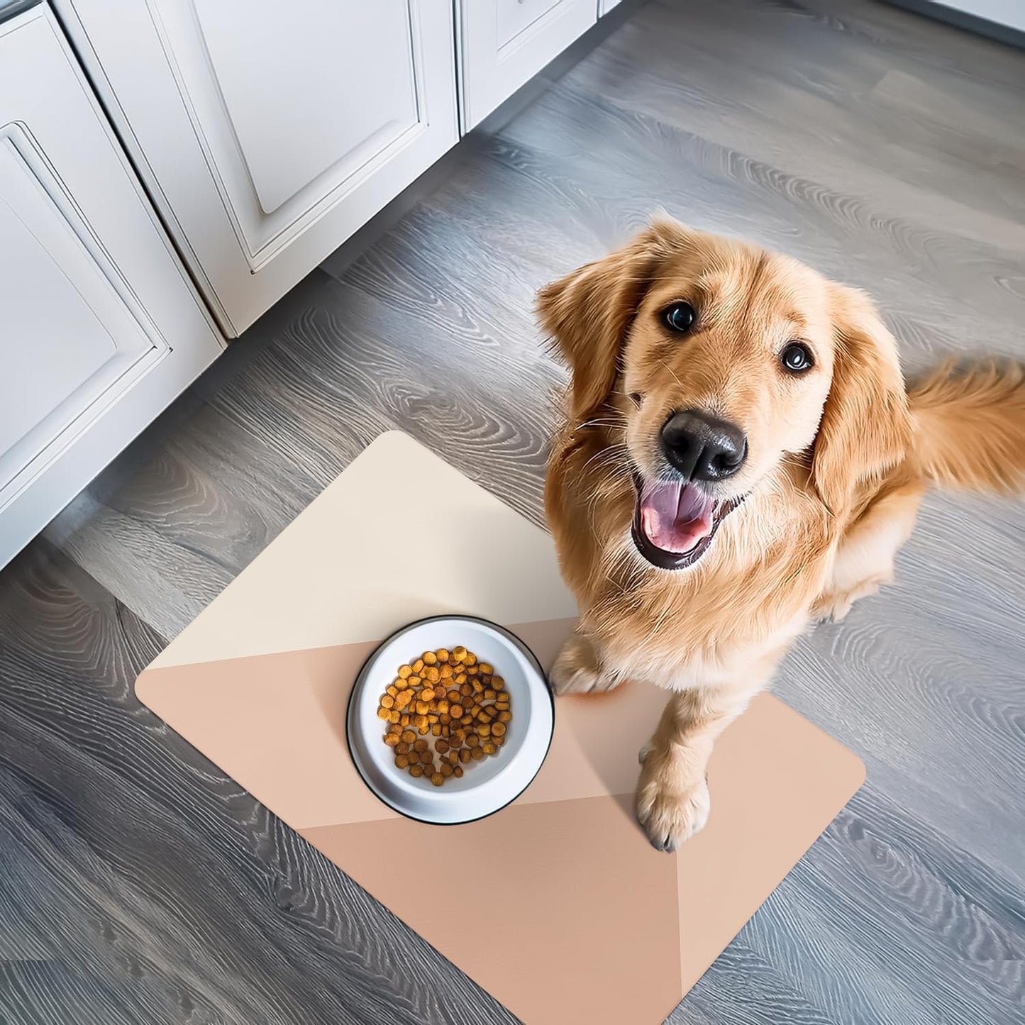 NALALAS Dog Mat for Food and Water, Cat Feeding Mat | Waterproof Dog Bowl Mat | Non-Slip Pet Food Mat for Floors | Pet Mats for Food and Water | Easy to Clean