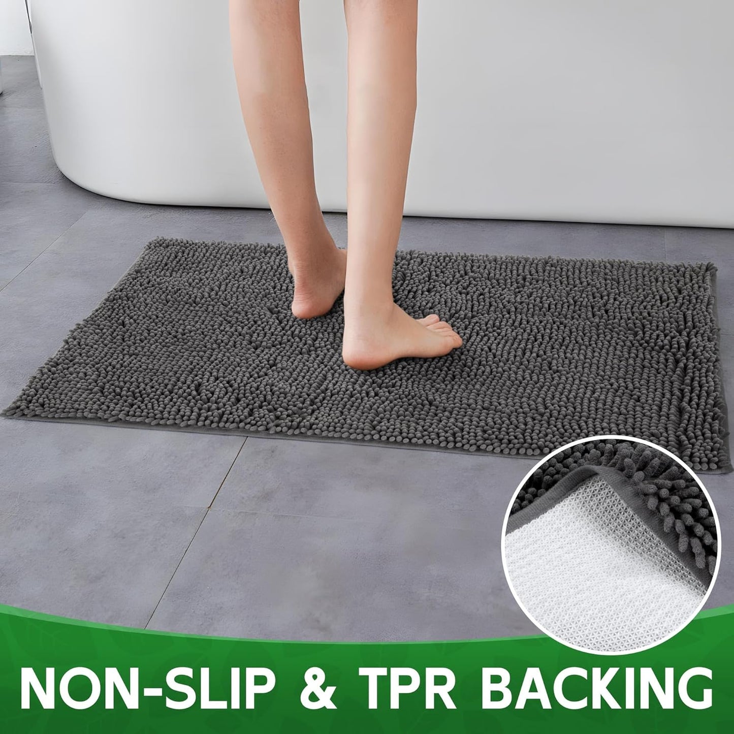 Dog Door Mat Indoor Entrance, 72" x 36" Absorbent Quick-Drying Mud Mat for Dogs, Non-Slip Door Rugs for Entryway Indoor Washable, Soft Chenille Dog Mat for Muddy Paws