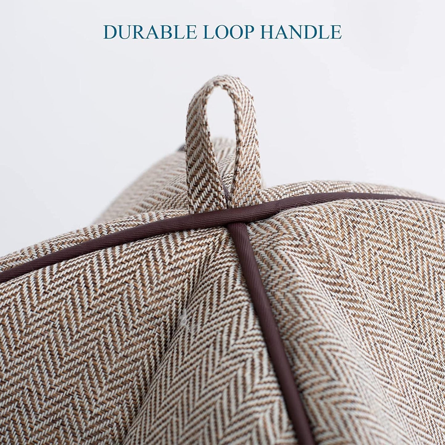 Cat Bed - Cat Cave House Tent with Washable Cushioned Pillow, Soft Kitten Beds, Pet Furniture (Large, Beige)