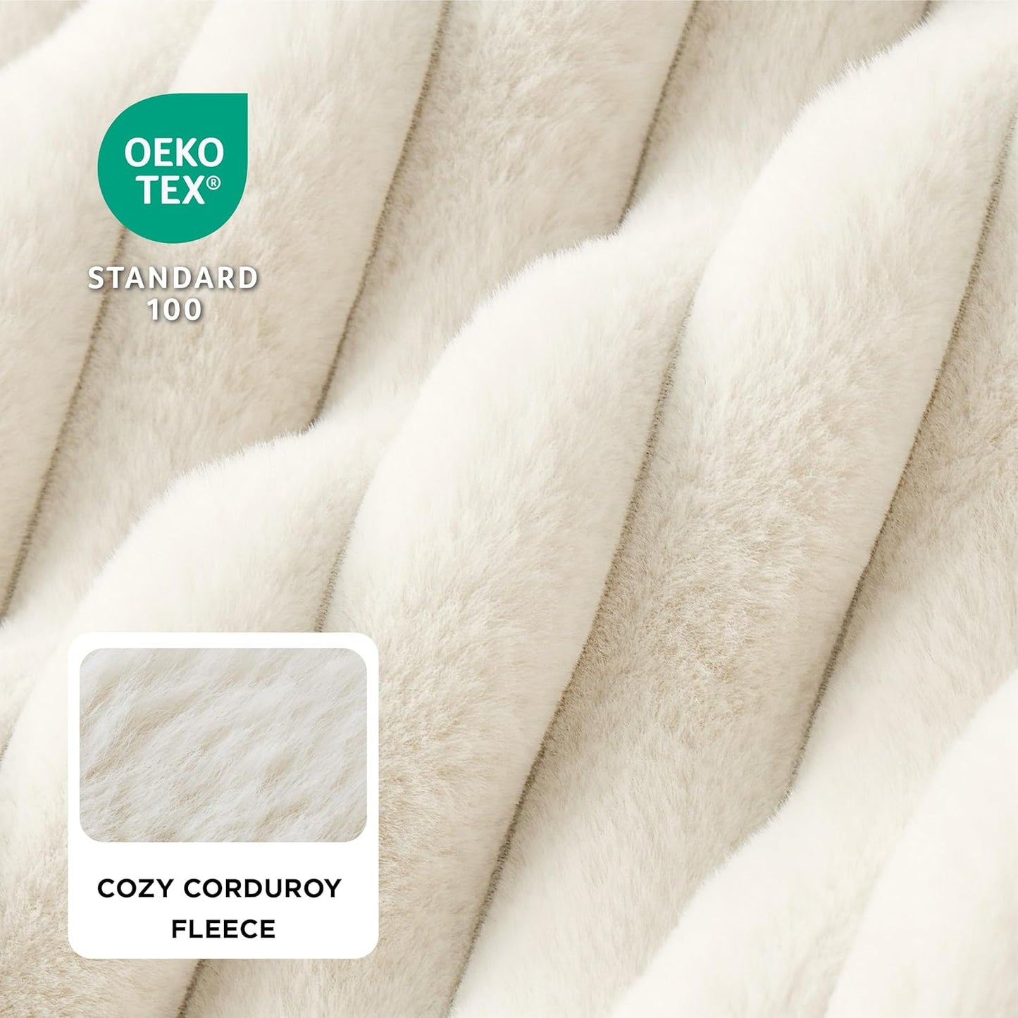 Bedsure Orthopedic Dog Bed for Medium Dogs, Waterproof Memory Foam Medium Pet Beds with Sides, Non-Slip Bottom and Egg-Crate Foam Dog Couch Sofa with Washable Removable Corduroy Cover, Cream