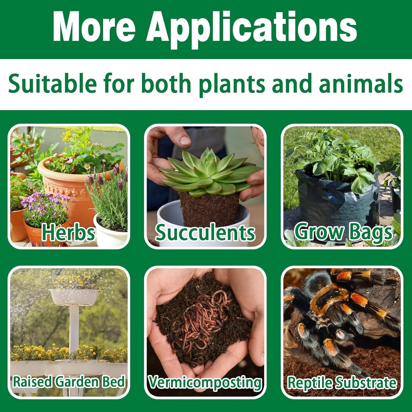 ZeeDix 12 Pcs Premium Coco Coir Brick- Natural Compressed Coconut Coir Bricks Coco Coir Fiber Potting Soil with Low EC and pH Balance, 100% Organic Coconut Coir for Plants Gardening Herbs Reptiles