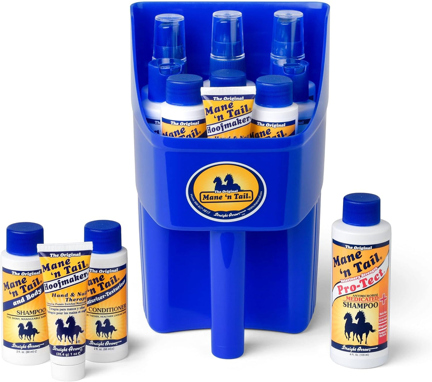 Mane 'n Tail Equine Sampler Set – 9 Travel-Size Products Including Original & Ultimate Gloss Shampoo, Conditioner, Detangler & More