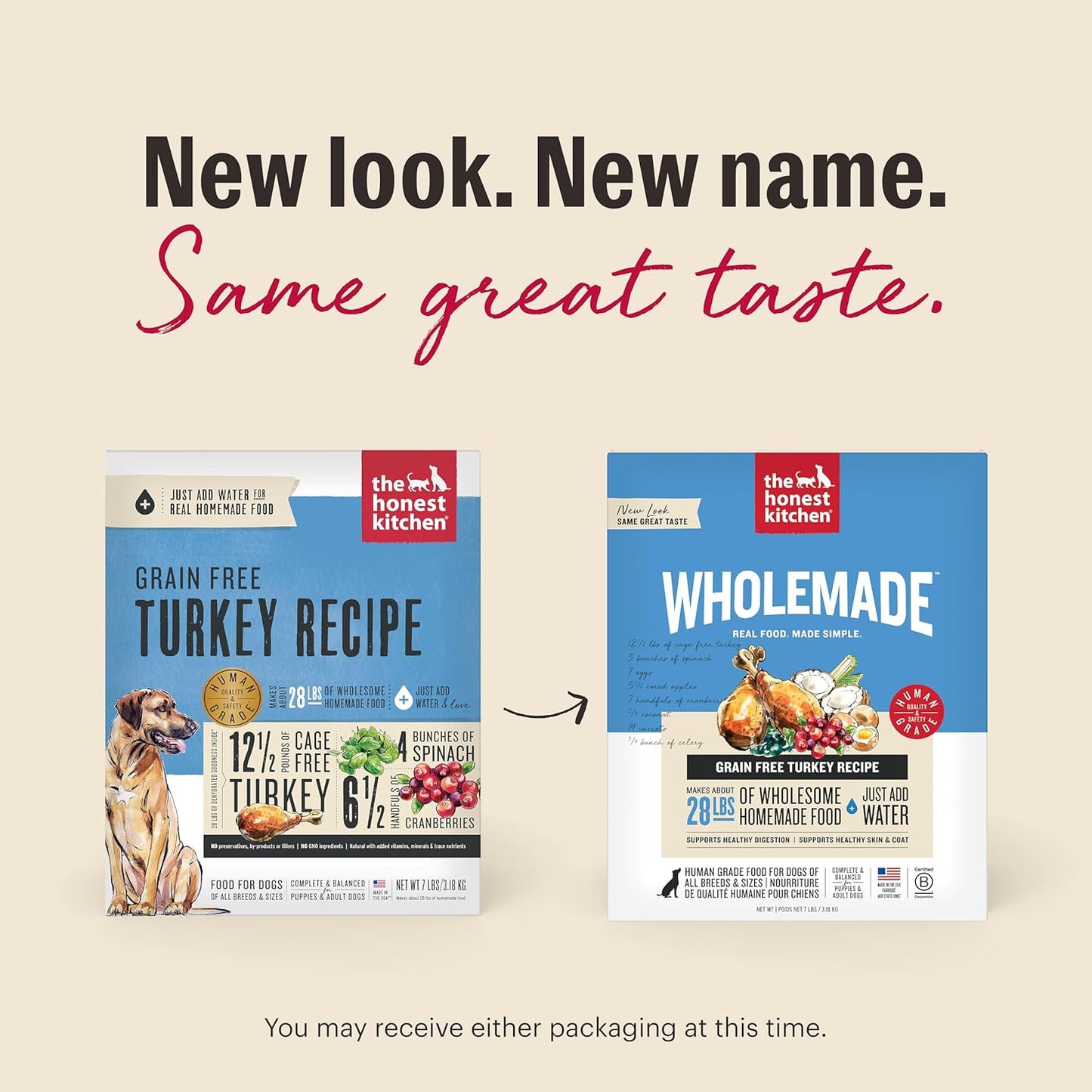 The Honest Kitchen Wholemade™ Grain Free Turkey Dog Food, 10 lb Box