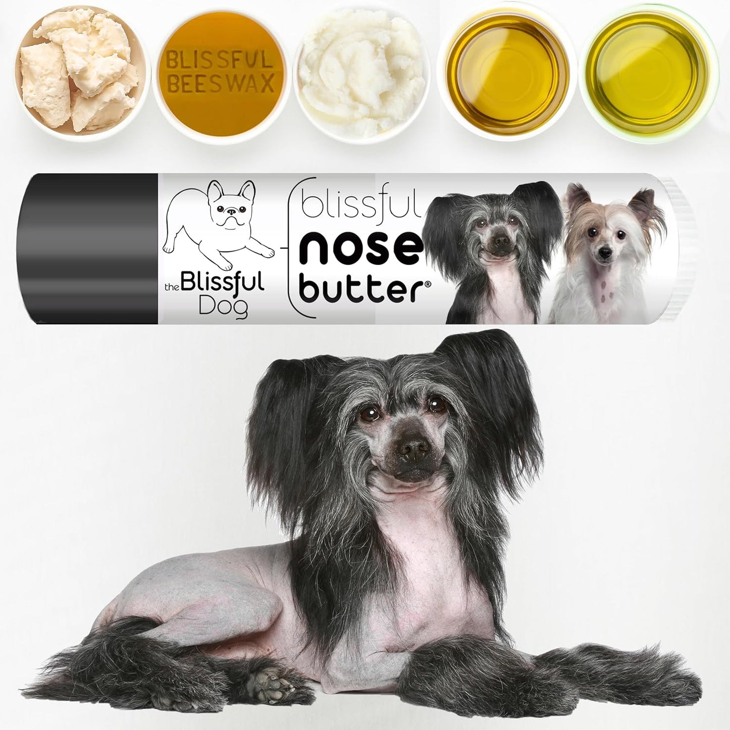 The Blissful Dog Chinese Crested Unscented Nose Butter, 0.15-Ounce
