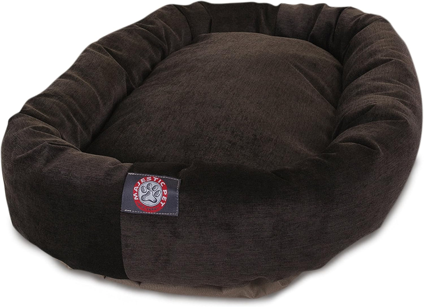 Majestic Pet Villa 52 Inch Shredded Memory Foam Dog Bed for X-Large Sized Dogs 52x35x11 Inch–Orthopedic Dog Bed with Removable Washable Cover-Washable X-Large Pet Bed with Head Support-Storm