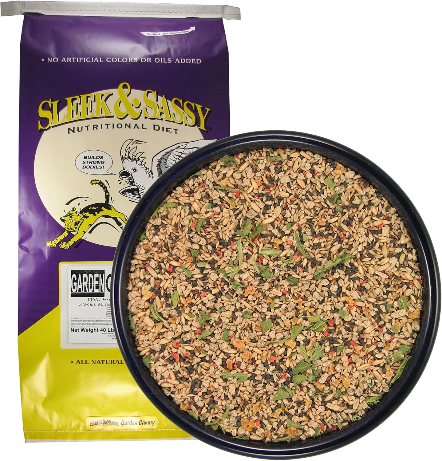SLEEK & SASSY Garden Canary Bird Food (40 lbs.)