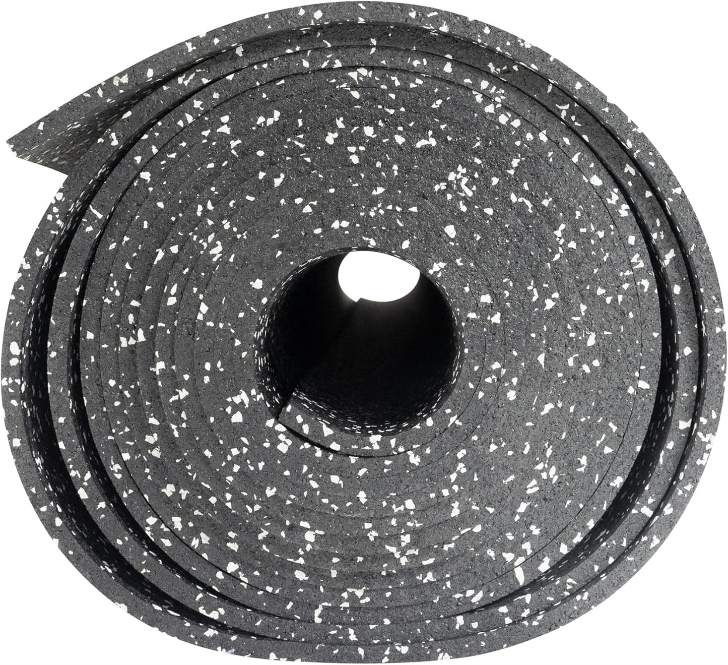 Playsafer Genaflex Rubber Gym Floor Mat, Heavy Duty Commercial Protective Gym Flooring Roll - 8mm Thick (10% Grey, 4' X 10')