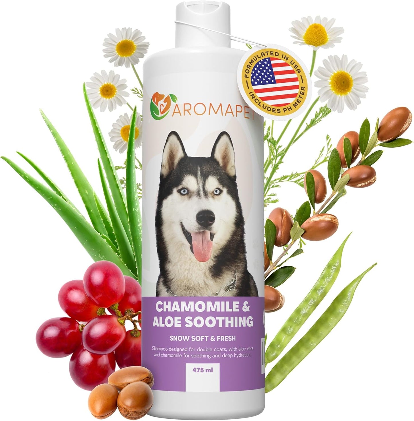 Sensitive Care -Tangle-Free-Silky Shine Softening and detangling Shampoo, Delicate Coat Clean & Odor Control Shampoo – Advanced Shine Formula for Dogs (Huskies, 16 Fluid Ounces)