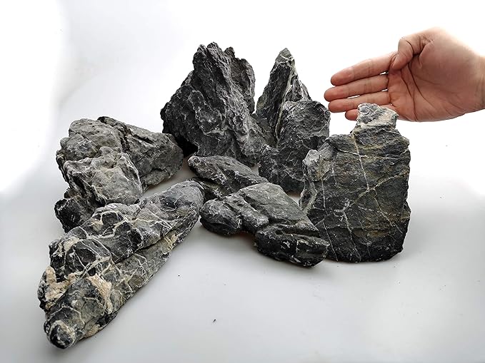 Voulosimi 44 lb Seiryu Rock Stone for Aquariums, Landscaping Model,Tank Decoration