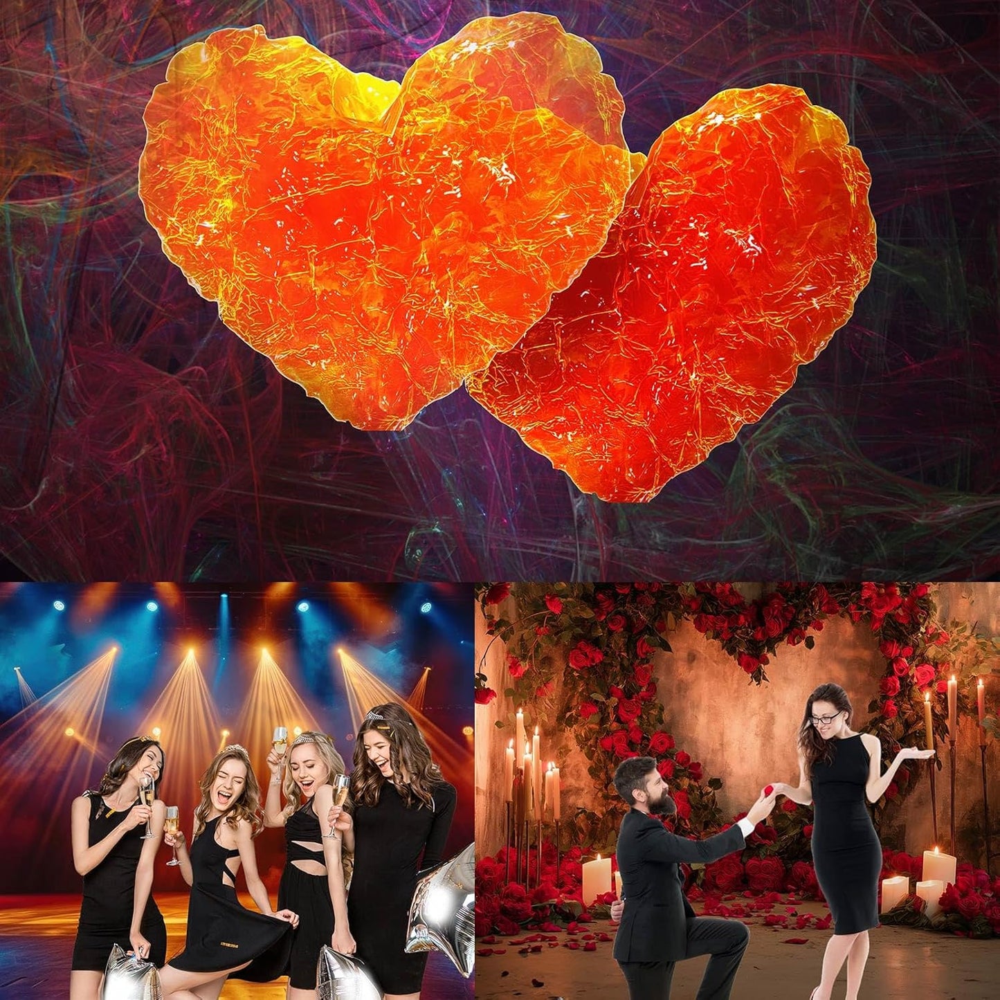 Mushrooms Aquarium Background Mushrooms in Dark Forest with Bright Colors Terrarium Background Tranquil Lake Cartoon Style Aquatic Plants Fish Tank Backdrop Poster Decorations Wallpaper Decor 30x12in