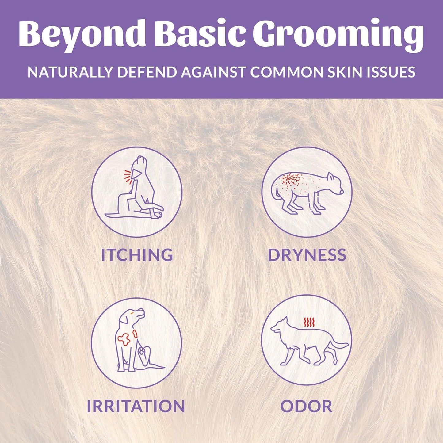 SKOUT'S HONOR Pet Probiotic Deodorizer Spray- Hydrating Daily-Use with Avocado Oil & Omega-3s, Microbiome Friendly Certified, Paraben & Sulfate-Free, 97% Natural, 8oz, Lavender, 2-Pack