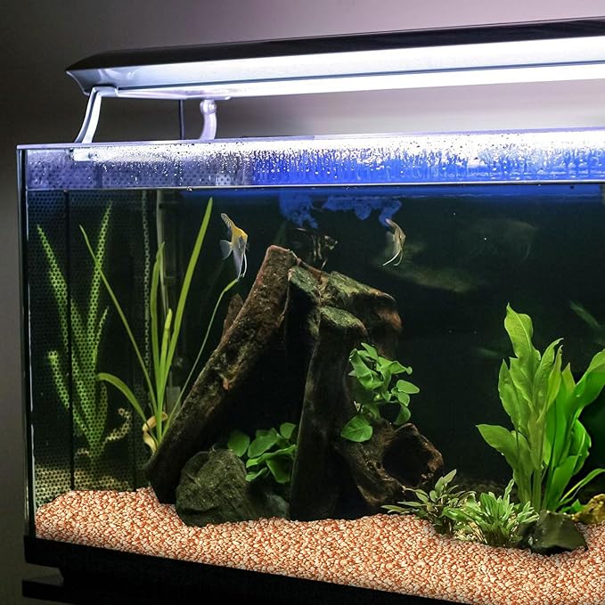 Hygloss Products Craft Rocks, Mini Stones For Art Projects - Bucket O' Gravel, Neon Orange, 1 lb