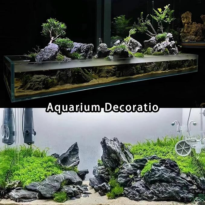 Unocho Aquarium Rocks Natural Seiryu Rock 20LB aquascape Stone for Fish Tank Aquariums Landscaping Model Tank Decoration Aquarium Miniature and Fairy Garden- 3 to 10 inches
