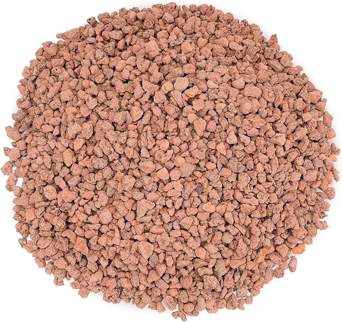 Mr. Fireglass 10 Pounds Red Natural Lava Rock for Indoor Outdoor Gas Fire Pits Fireplaces | Volcanic Lava Stones for Decorating Garden Landscaping, Potted Plants, 0.2"-0.3"
