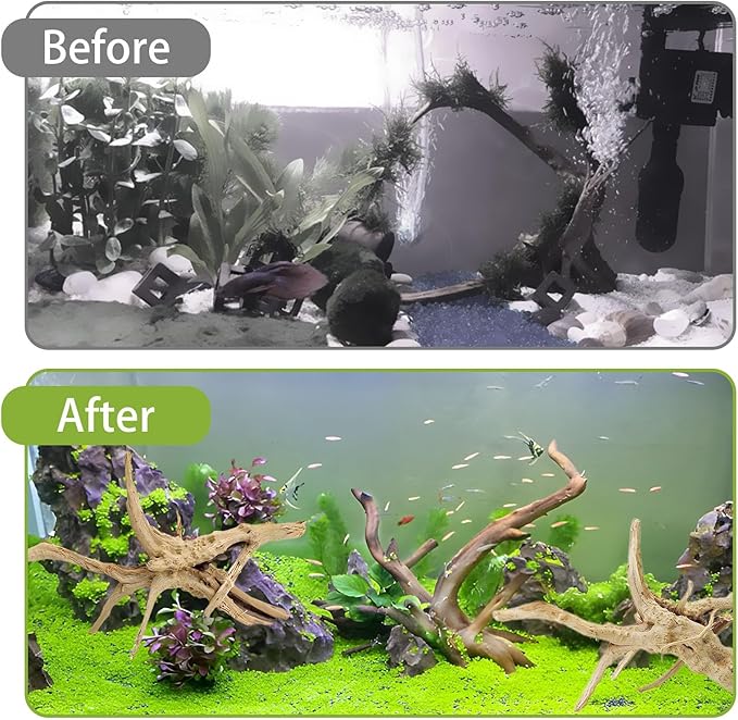 Tfwadmx Aquarium Driftwood, 7-11" Spider Wood Sinkable Driftwood for Fish Tank Decorations Natural Branches for Reptile, Assorted Spider Wood Branch Pack of 3