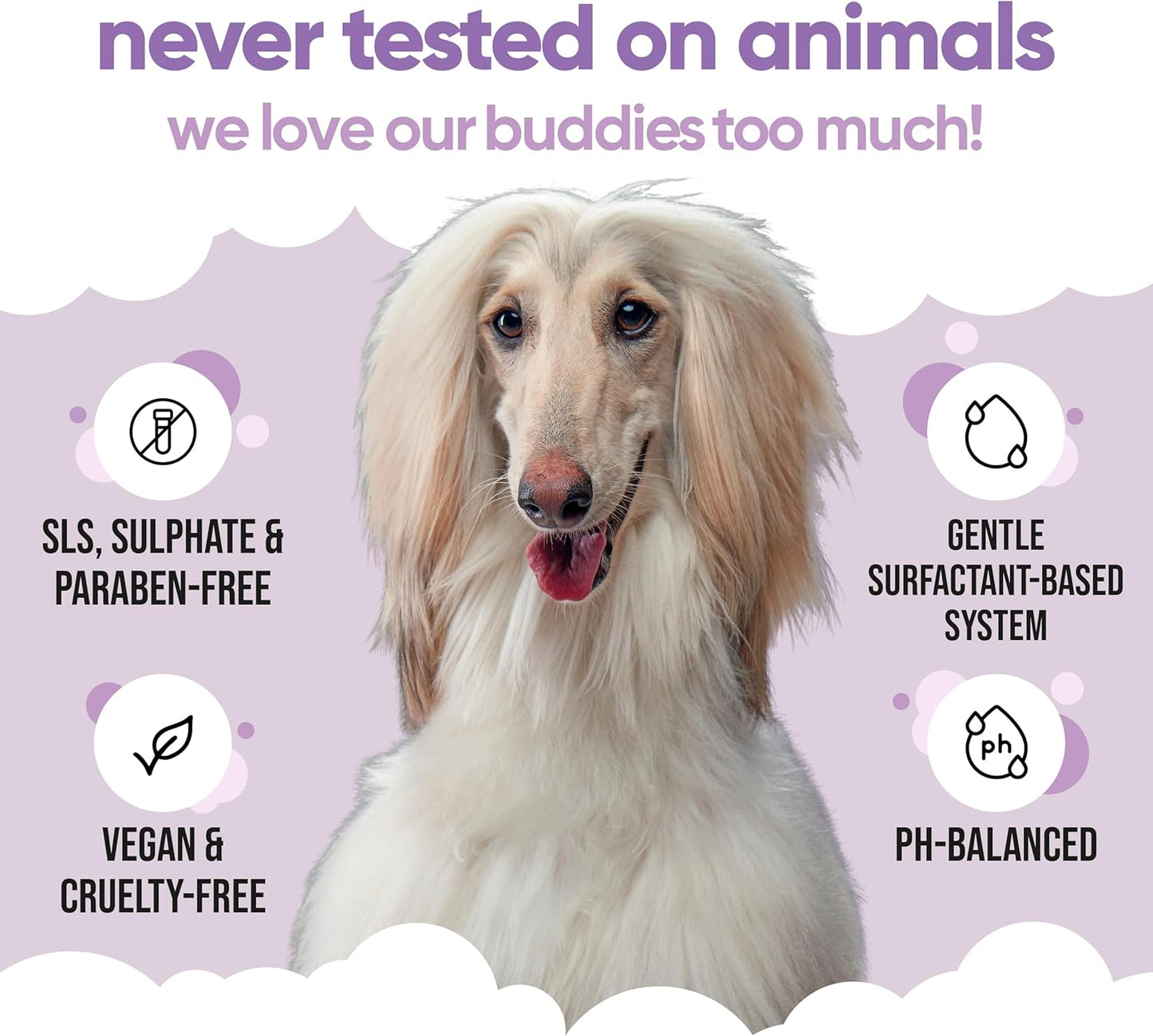 White Dog Shampoo by Buddycare (33.8oz) | Brightening and Whitening Shampoo for Dogs | Deep Cleansing, Fresh Scented | with Aloe Vera and Pro Vitamin B5