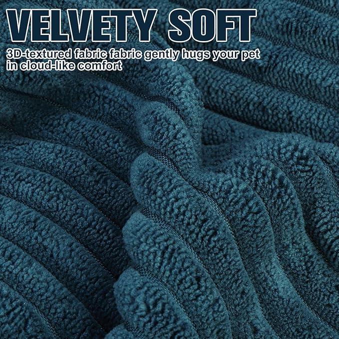 BINGPET Inflatable Dog Cone Collar Alternative After Surgery,Soft Recovery Cone for Dogs to Stop Licking,Protective Neck Donut E Collar Adjustable for Small Medium Large Dogs & Cats(Navy Blue,M)