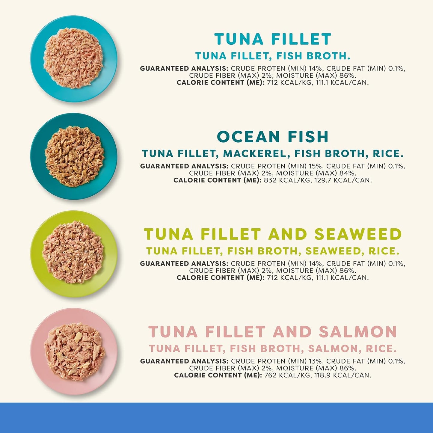 Applaws Natural Wet Cat Food in Broth, Limited Ingredient Canned Wet Cat Food, No Additives, Made with Natural Ingredients, Fish Selection in Broth Cans (20 x 5.5 oz Cans)