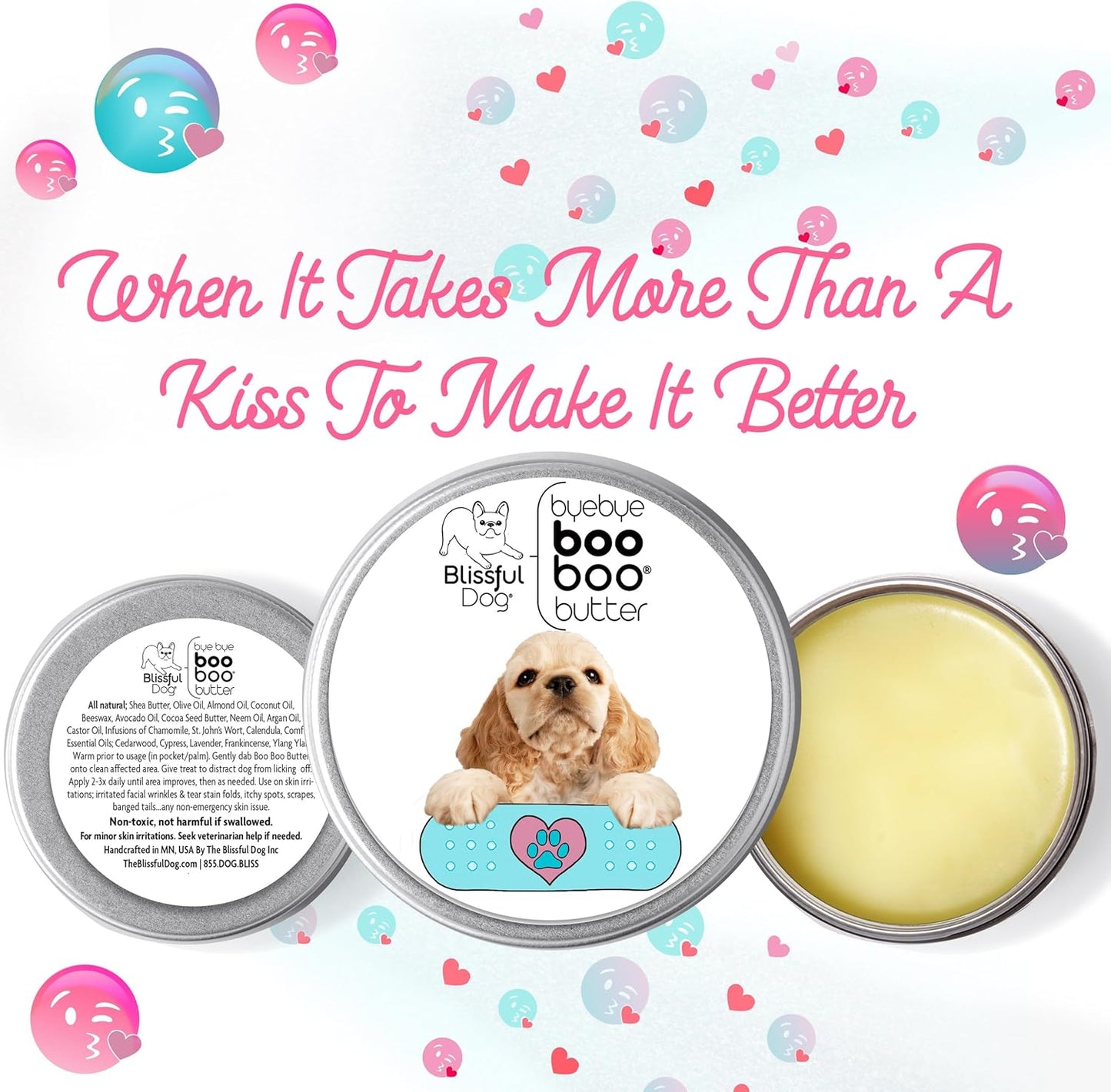 The Blissful Dog 8 oz TIN Cocker Spaniel Booboo Butter