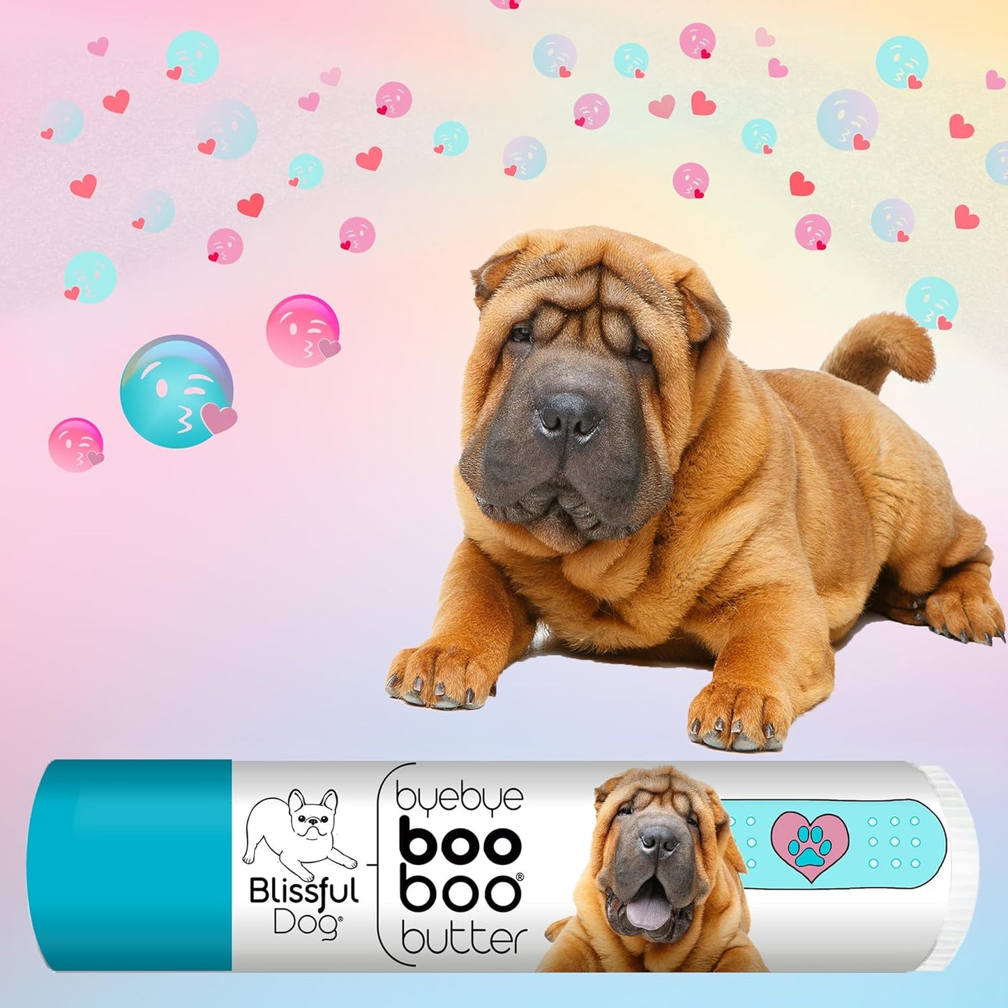 The Blissful Dog .15 oz Tube Chinese Shar Pei Booboo Butter