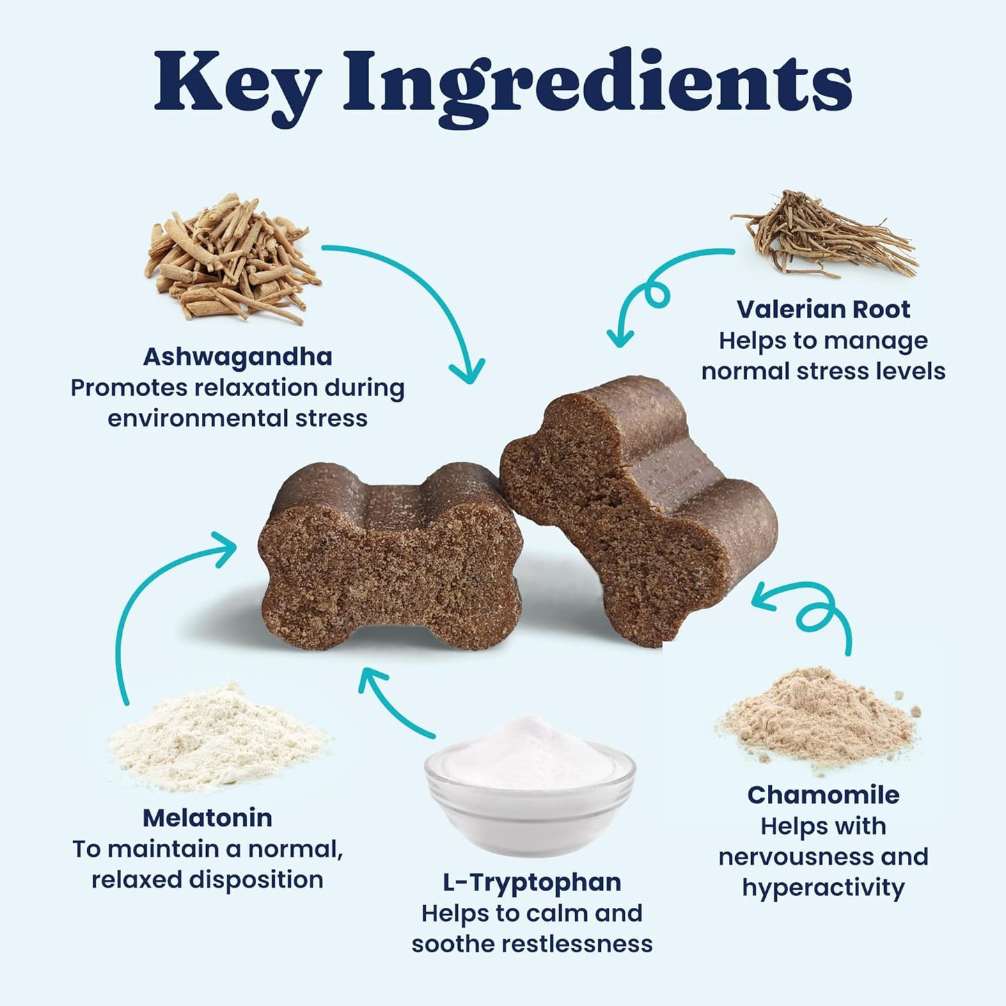 Solid Gold Calming Chews for Dogs - Dog Calming Chews w/Melatonin for Separation, Stress & Hyperactivity Relief - Supports Relaxation for Travel, Fireworks & Storms - All Ages & Sizes - Bacon 120ct