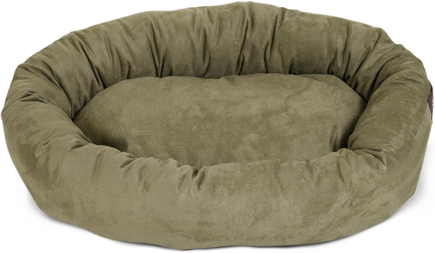 Majestic Pet Villa 40 Inch Shredded Memory Foam Dog Bed for Large Sized Dogs 40x29x9 Inch–Orthopedic Dog Bed with Removable Washable Cover-Washable Large Pet Bed with Head Support-Orange