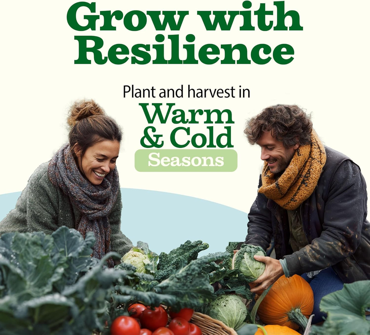 HOME GROWN 𝗨𝗦𝗔 𝗣𝗥𝗘𝗠𝗜𝗨𝗠 55 Vegetable Seeds Pack 28,000+ Non-GMO Heirloom Seeds for Planting, Spring Fall Winter Garden Kit, Survival Seed Vault for Preppers & Gardeners, Gift for Men & Women