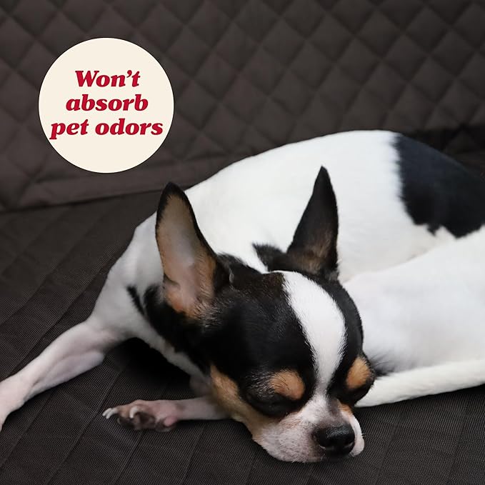 Lusso Gear Dog Car Seat Cover - Non-Slip Waterproof Back Bench Protector for SUV, Car, Truck - Basic Edition Black for Dogs - Camping Gear - Back Seat Covers for SUV