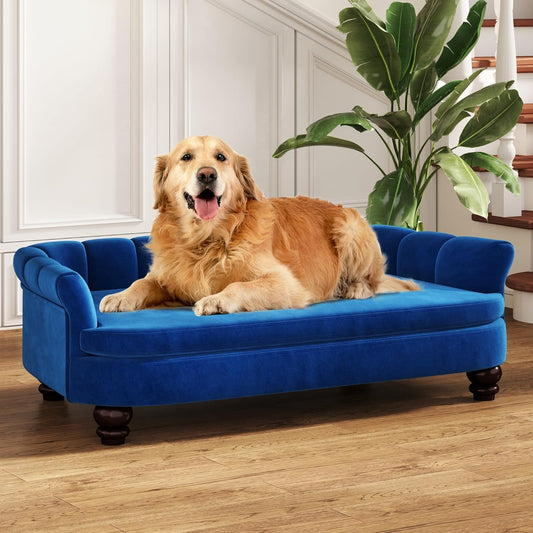 Dog Couch Sofa Bed, Comfortable Pet Sofa for Large and Medium Dogs, Soft Velvet Cushion, Durable Pet Furniture for Living Room, Washable Dog Bed for Couch 40.16''(NY)