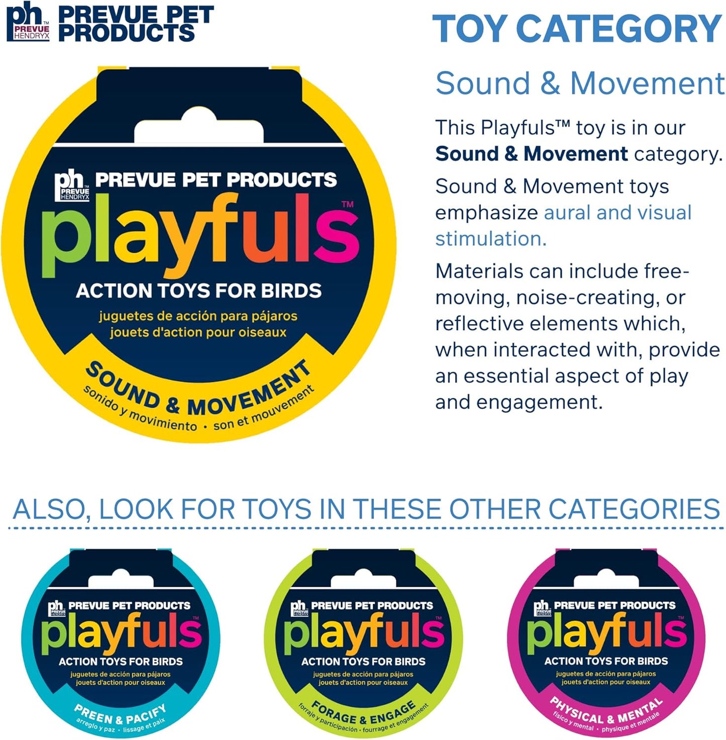 Prevue Pet Products Sound & Movement Mr. Mustache Bird Toy 62614