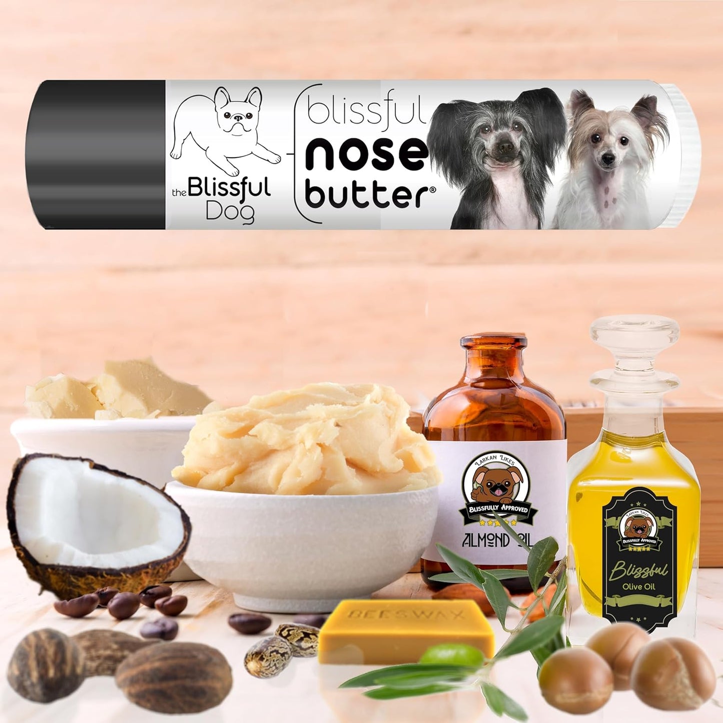 The Blissful Dog Chinese Crested Unscented Nose Butter, 0.15-Ounce