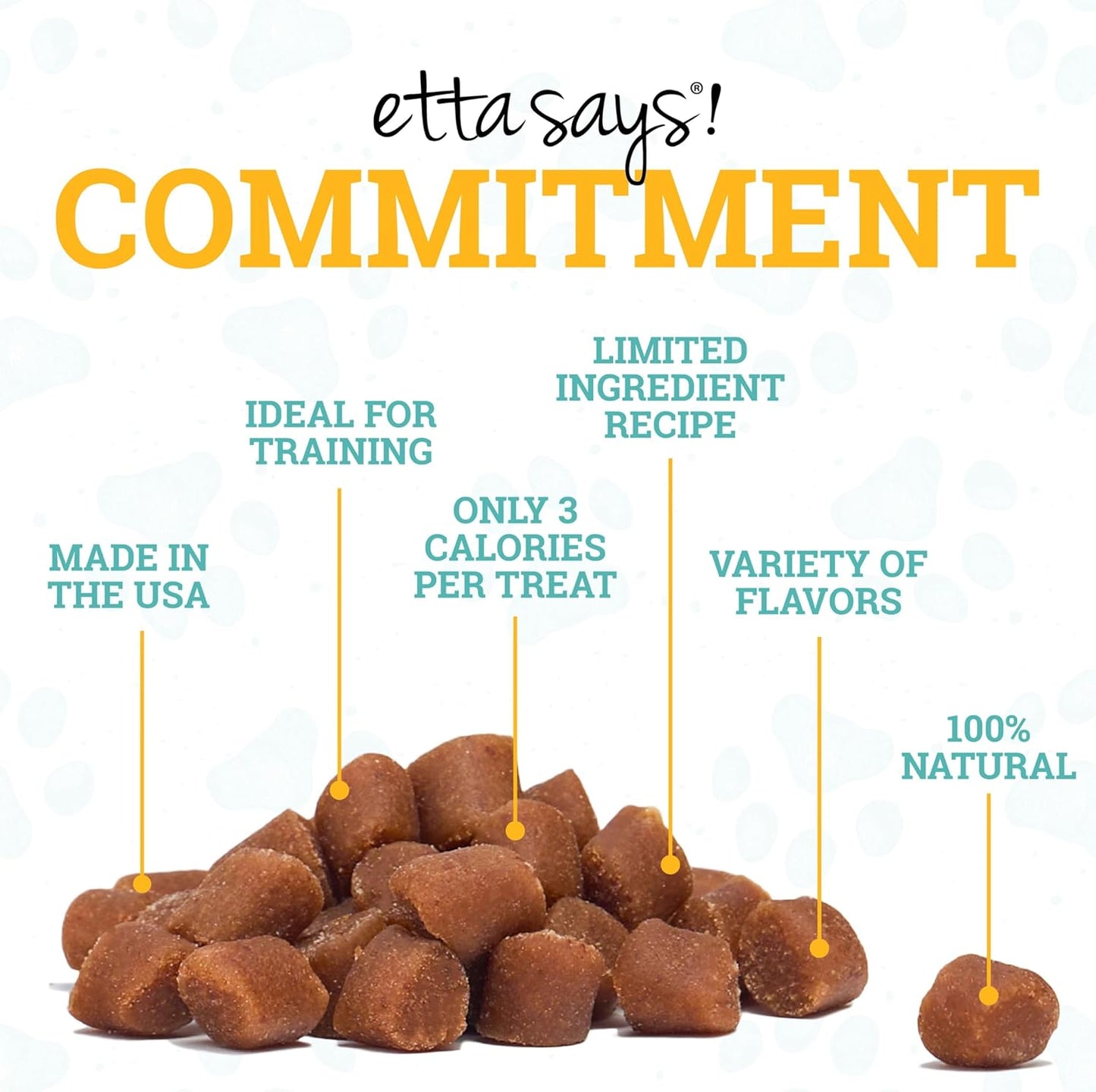 etta says! Training Treats - All Natural Peanut Butter Soft Treats for Dogs - Made in The USA (16 Oz Pack of 1)
