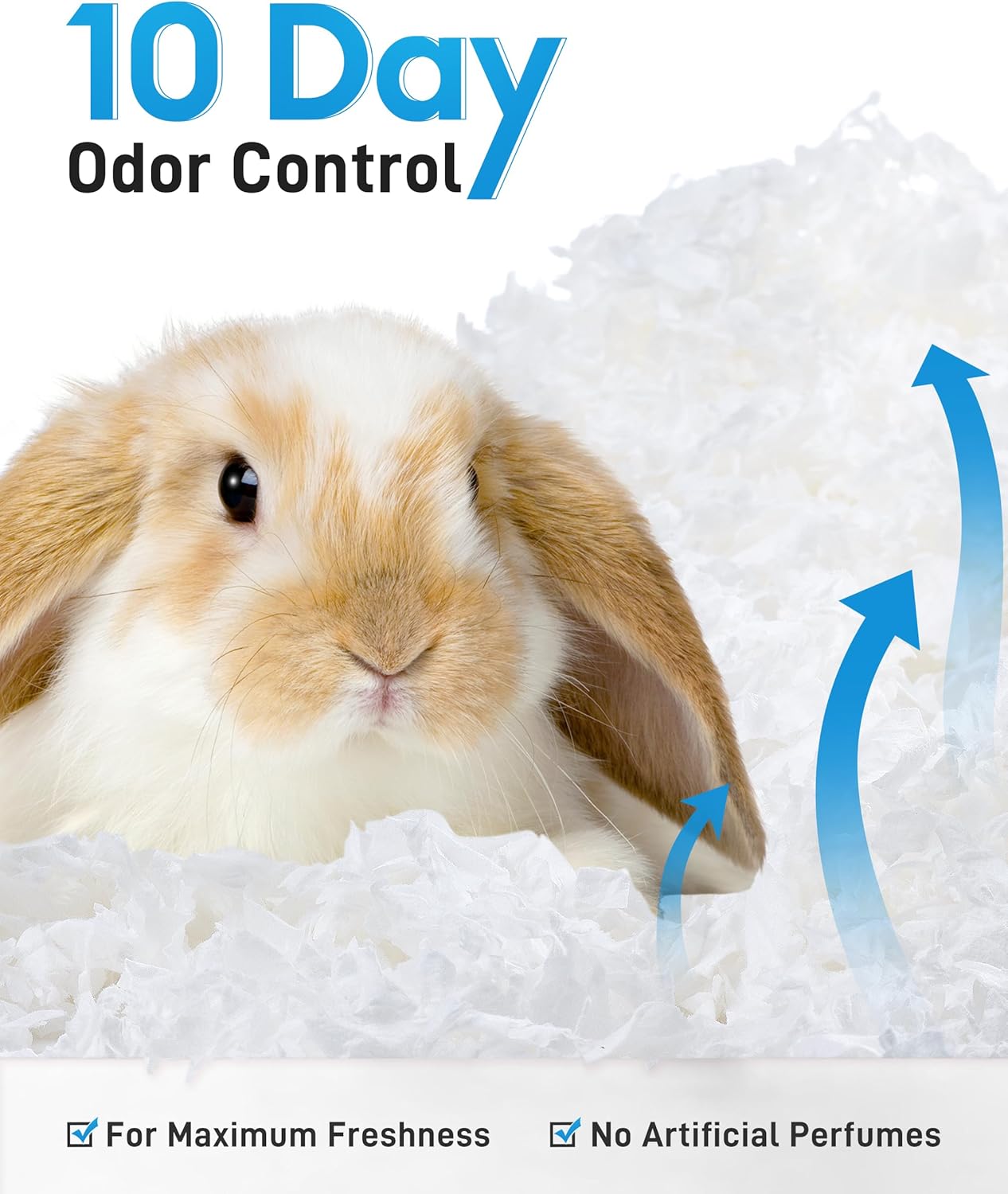 BUCATSTATE Hamster Bedding 70L, 99% Dust-Free Guinea Pig Bedding Odor Control Paper Bedding, Cozy Small Animal Bedding for Rabbit Rat Syrian Dwarf Hamsters Gerbils (White)