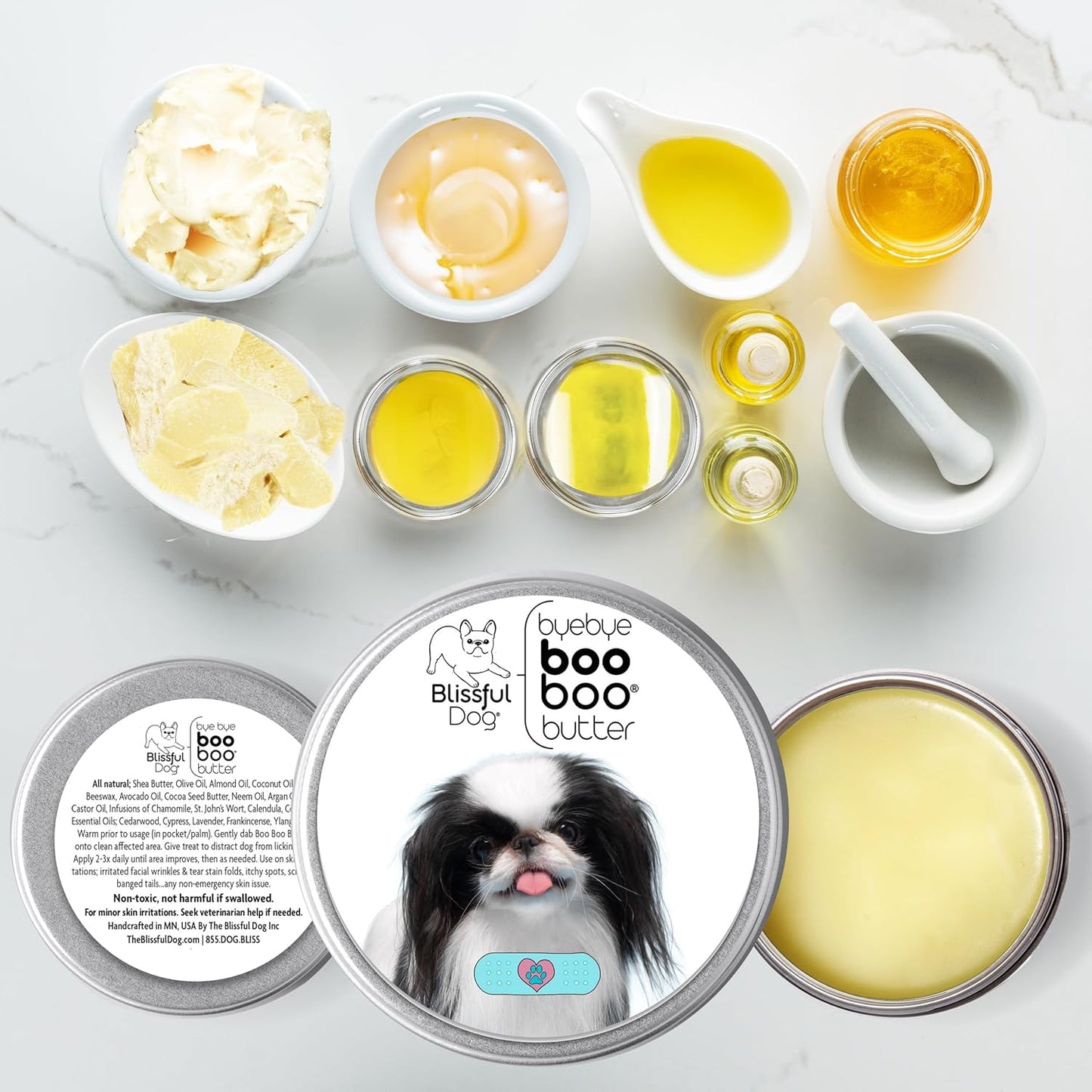 The Blissful Dog 4 oz TIN Japanese Chin Booboo Butter
