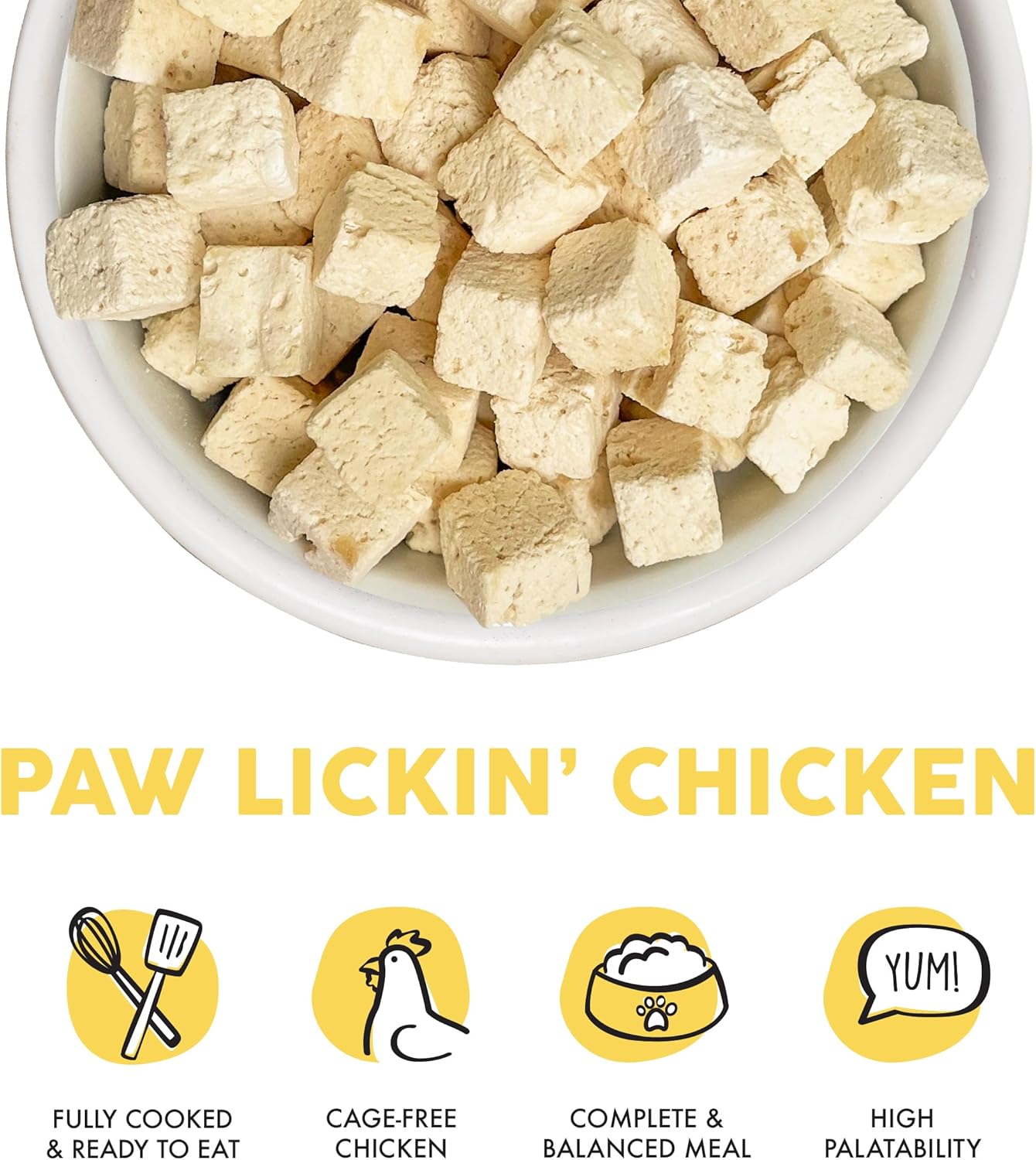 Weruva Cat Freeze Dried, Paw Lickin' Chicken with Chicken Breast, 7oz Bag