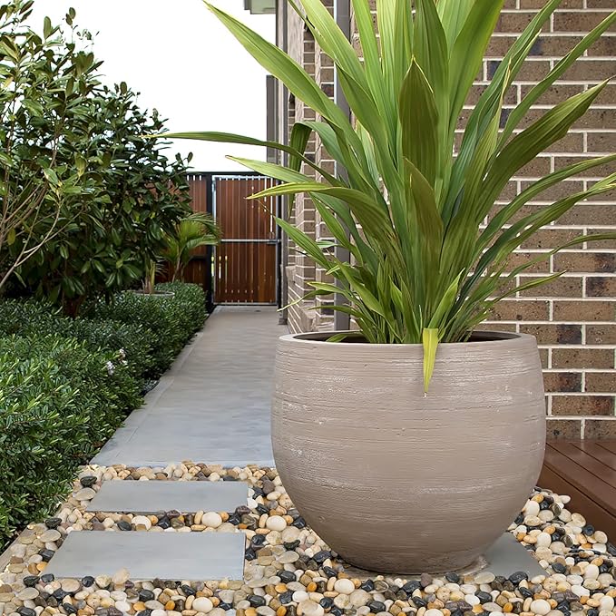 Mr. Fireglass Natural Polished Pebbles, 1 Inch Decorative Mixed Color Stones Aquarium Gravel River Rocks for Vase, Succulents, Landscaping and Home Decor (10-lb Bag)