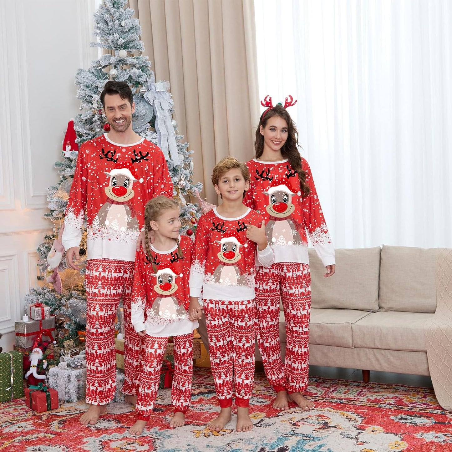 Matching Family Christmas Pajamas Set - Xmas Sleepwear PJs