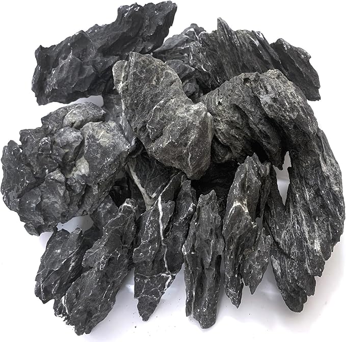 Natural Seiryu Dragon Stone - 11 Pound Aquarium Rock for Fish Tank Reptile and Amphibious Tank 3-8 Inch Aquarium Decoration