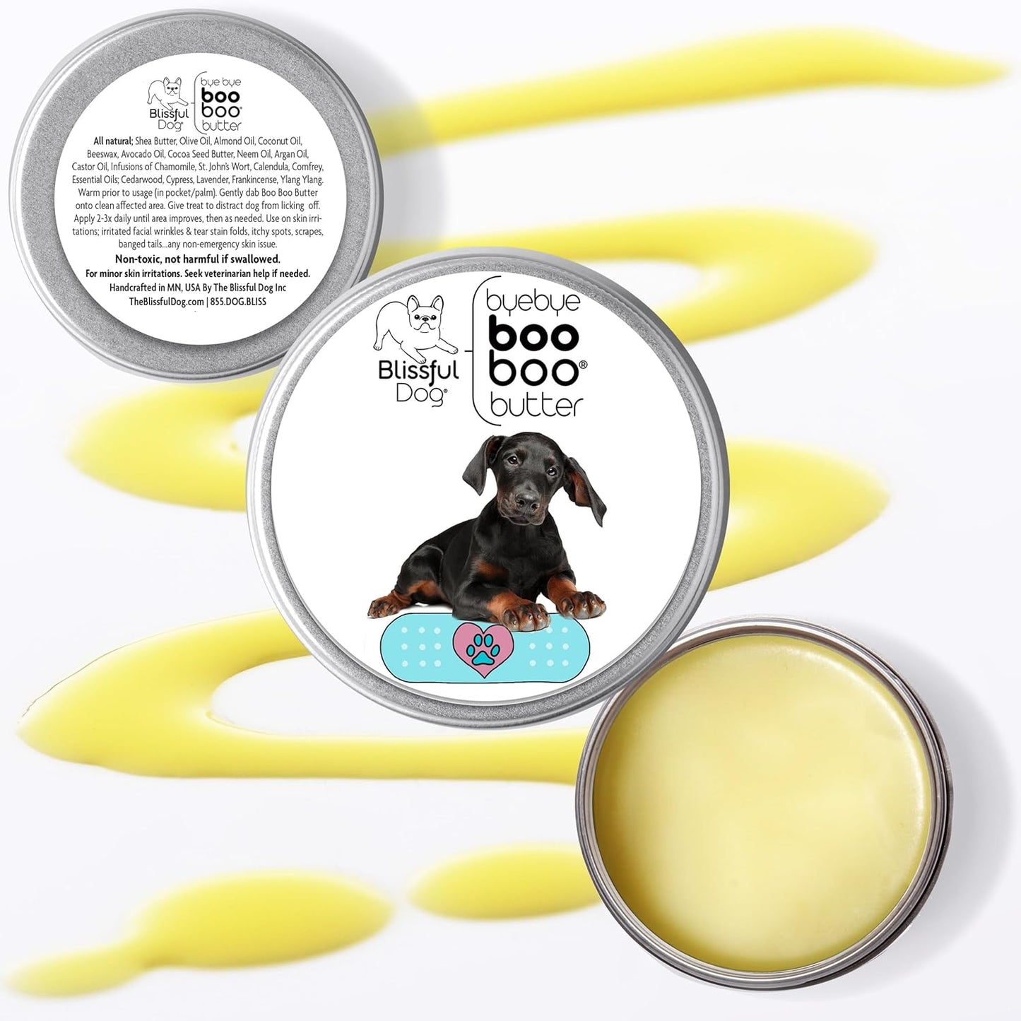 The Blissful Dog Doberman Pinscher Boo Boo Butter, 16 oz.