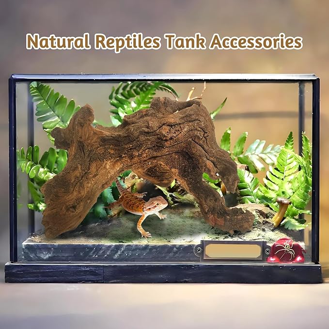 kathson Natural Large Aquarium Driftwood Decoration Branches Reptiles Terrarium Ornament Wood Fish Tank Habitat Decor Assorted Sizes Wood 2 PCS (15"-19")