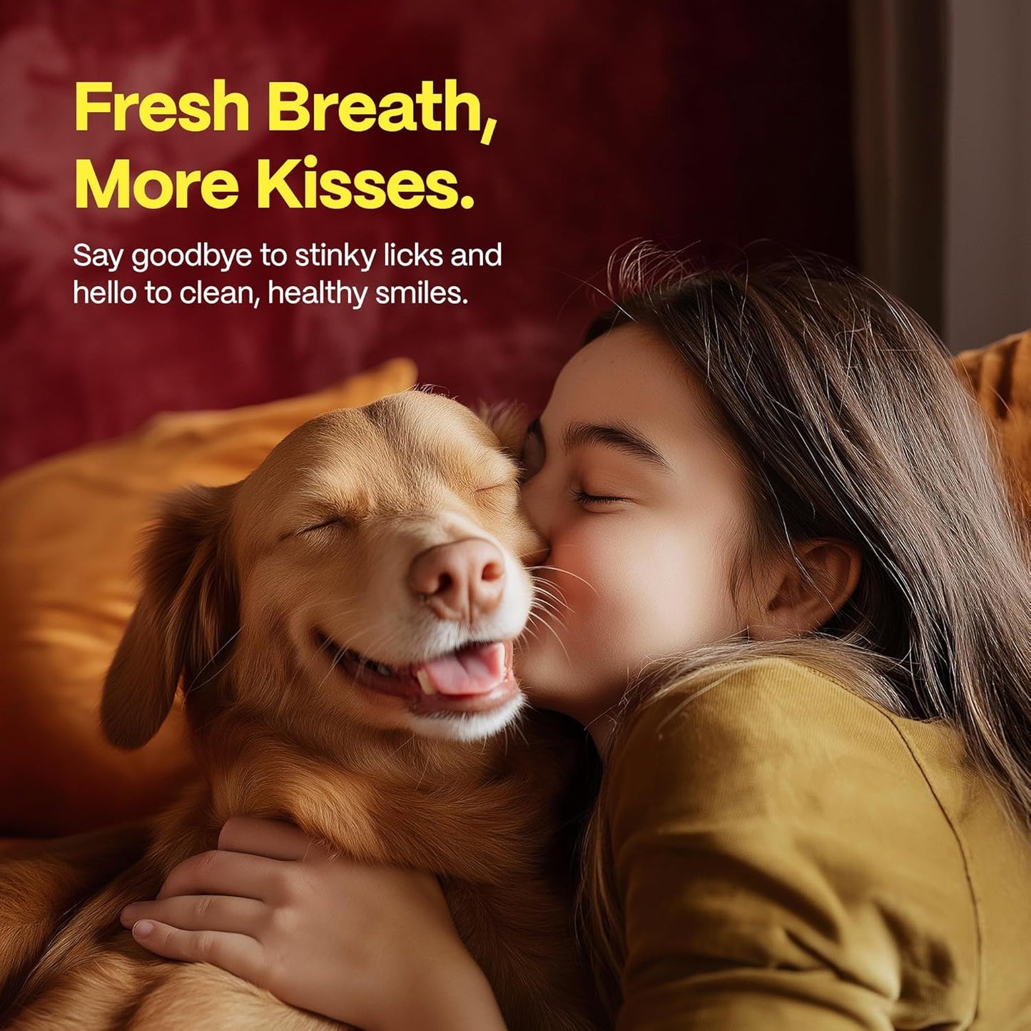 DOCO Dog Teeth Cleaning Wipes Dental Finger Wipes for Cats & Dogs Remove Plaque & Tartar, Freshen Breath, No Rinse, Easy & Effective Pet Tooth Cleaning Kit for Oral Care, Chicken Flavor, 100 Count