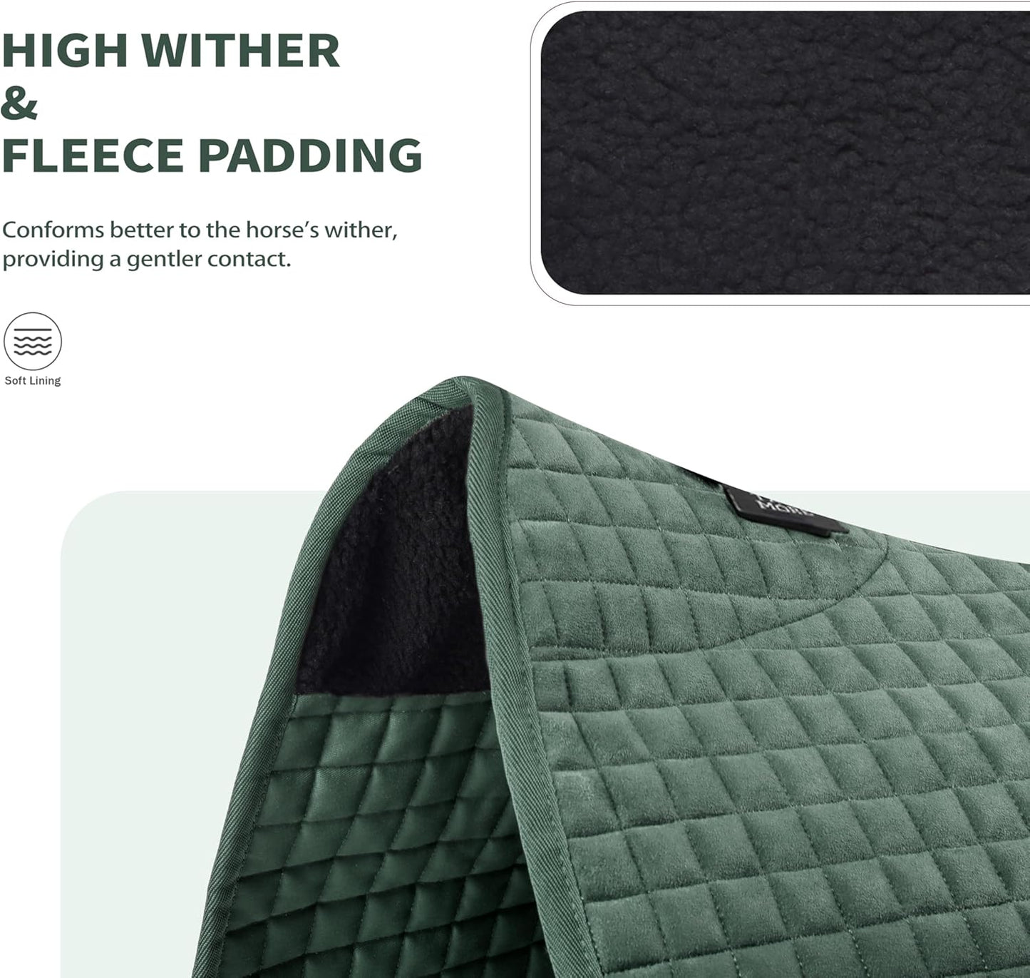 Tackmore Western Saddle Pad Breathable, Shock-Absorbing Saddle Pad