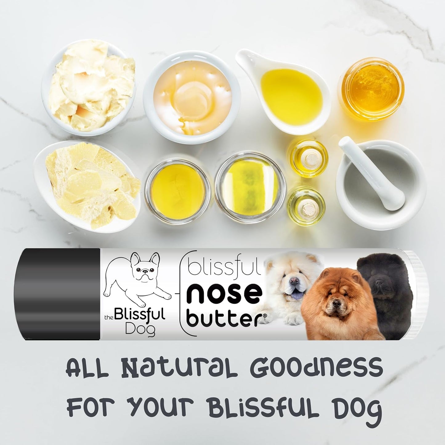 The Blissful Dog Chow Unscented Nose Butter, 0.15 oz