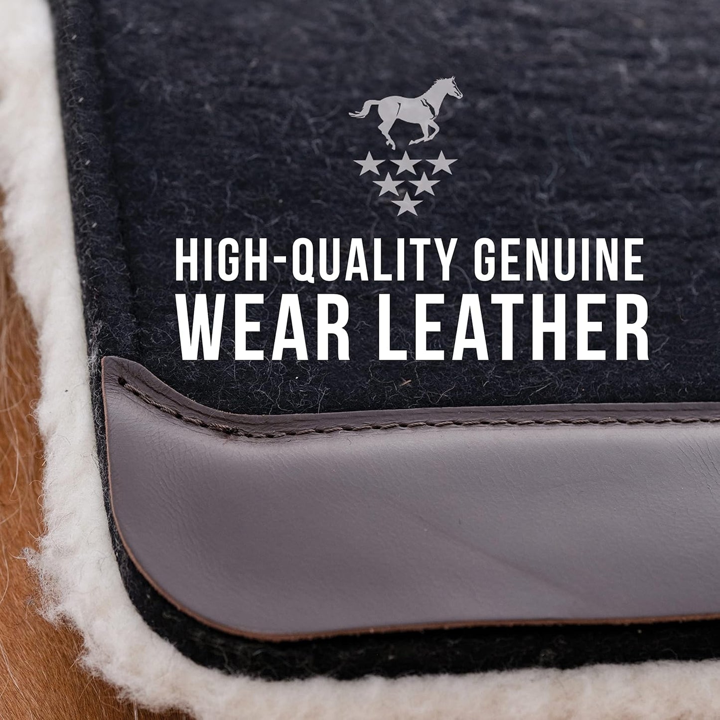 Professional's Choice 100% Steam-Pressed Wool Felt Saddle pad