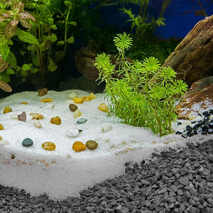 Mr. Fireglass Natural Decorative Gray Bean Pebbles 1/5" Crushed Gravel Stone for Decorating Garden, Succulent Plants and Walkway (10-lb Bag)